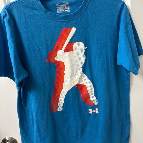 Under Armour Blue Baseball Graphic Tee - Picture 1 of 2